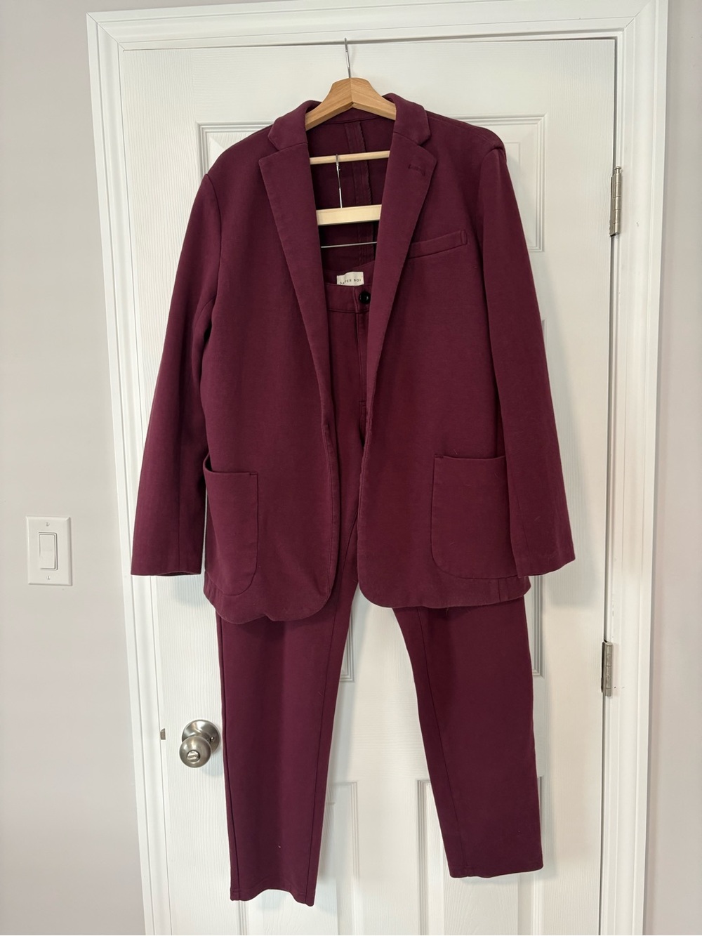 Dapper Boi Maroon Two-Piece Suit Set